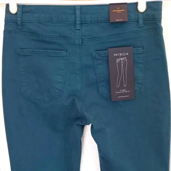NWT ☆ Soya Concepts Patrizia Skinny Cropped Teal Jean - Picture 2 of 12